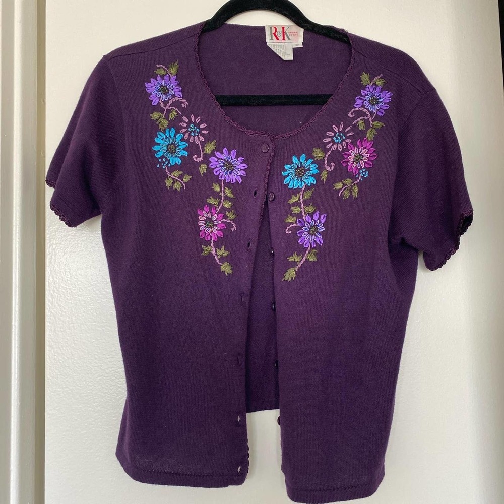 Cute little floral granny cardigan